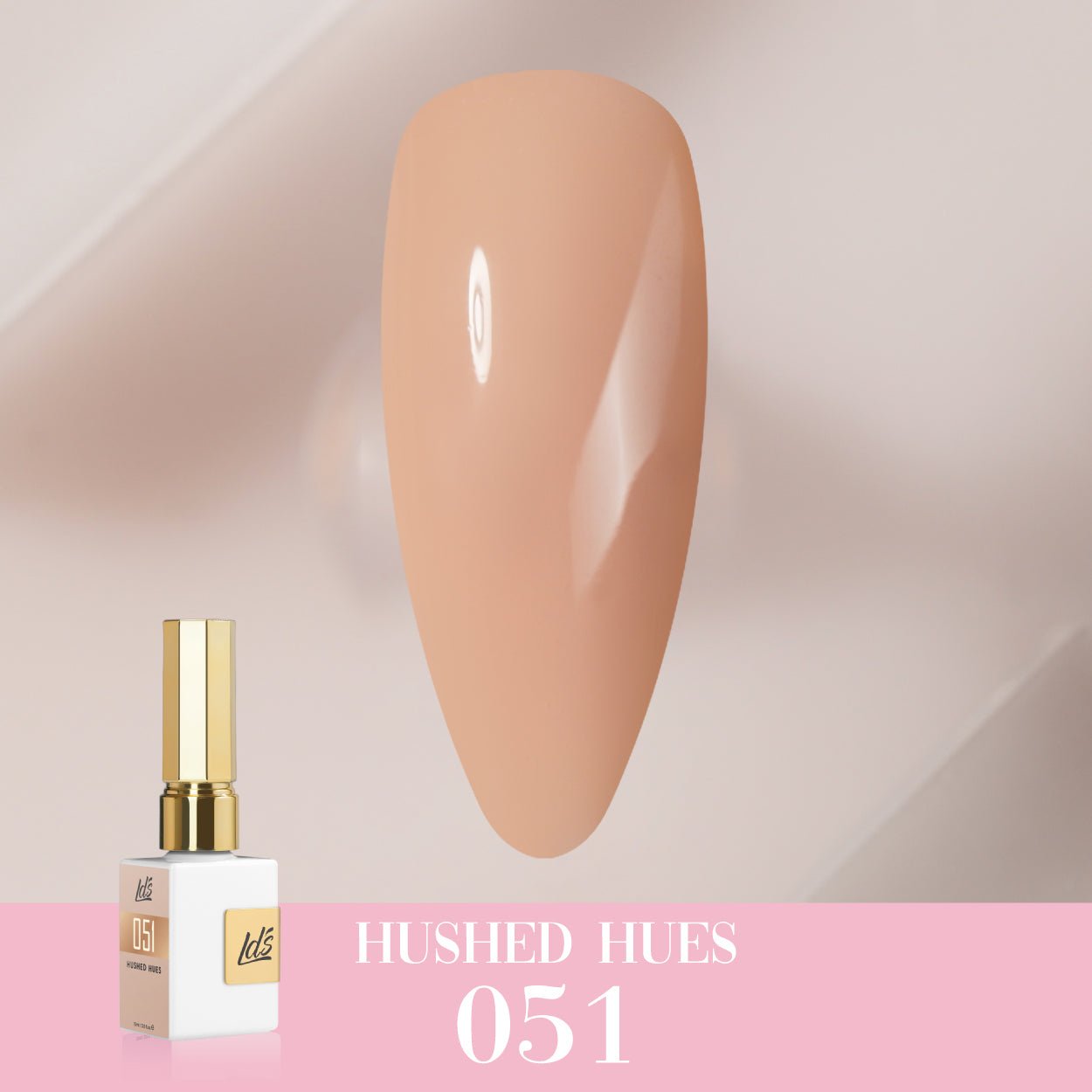 LDS Color Craze Gel Nail Polish - 051 Hushed Hues - 0.5oz - DTK Nail Supply