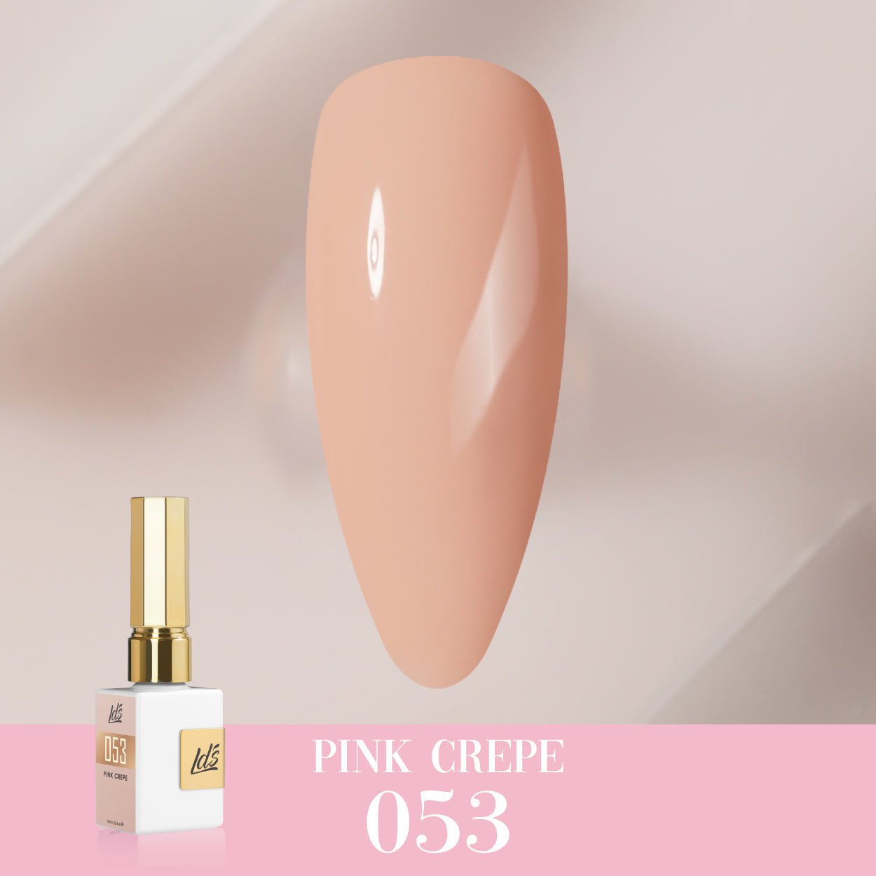 LDS Color Craze Gel Nail Polish - 053 Pink Crepe - 0.5oz - DTK Nail Supply