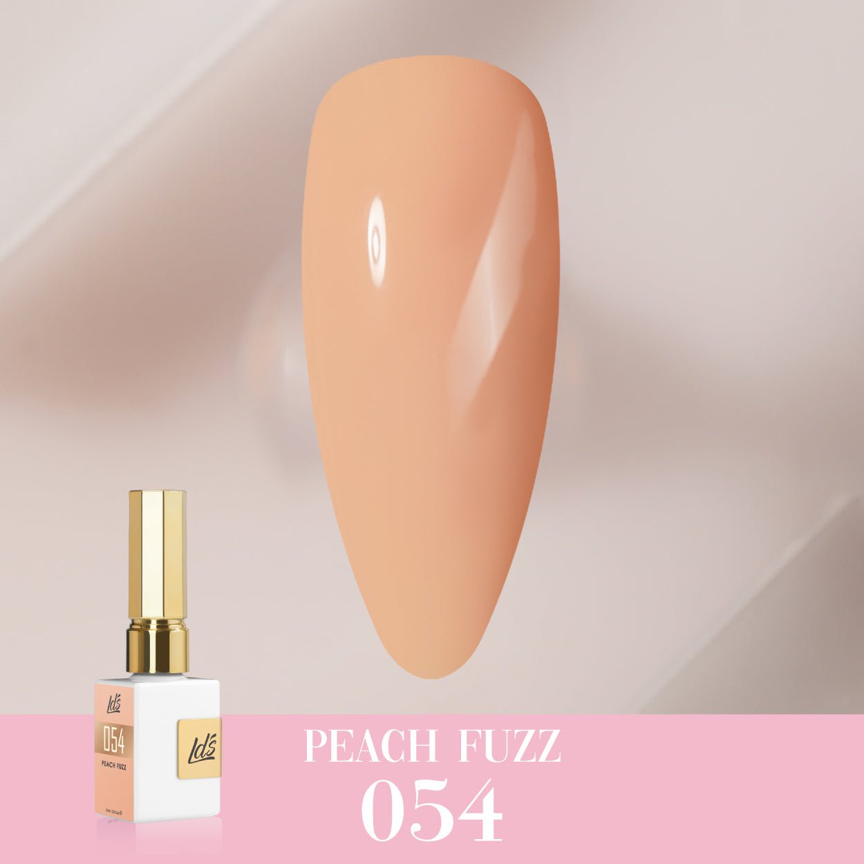 LDS Color Craze Gel Nail Polish - 054 Peach Fuzz - 0.5oz - DTK Nail Supply