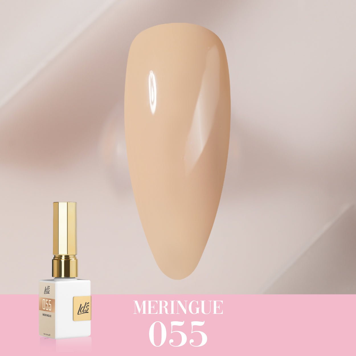 LDS Color Craze Gel Nail Polish - 055 Meringue - 0.5oz - DTK Nail Supply