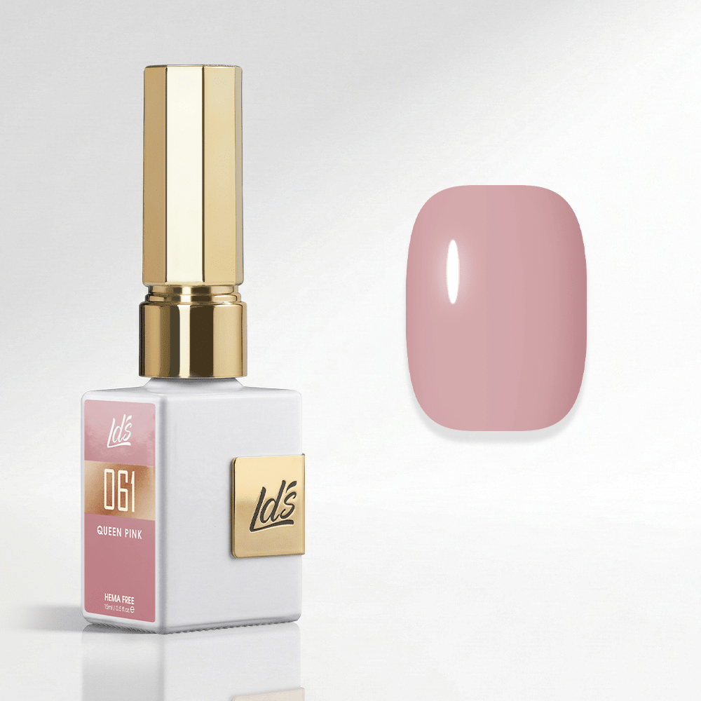 LDS Color Craze Gel Nail Polish - 061 Queen Pink - 0.5oz - DTK Nail Supply