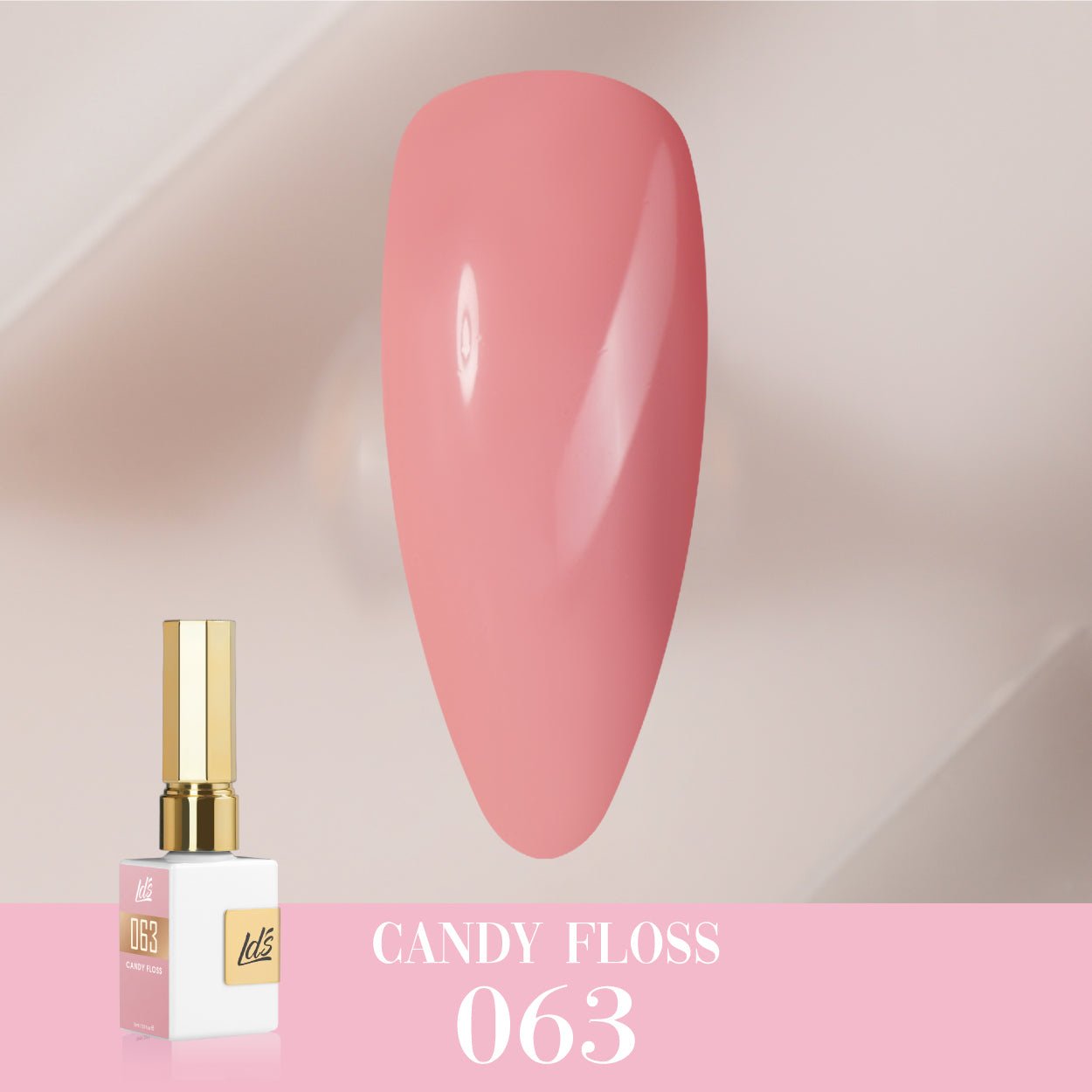LDS Color Craze Gel Nail Polish - 063 Candy Floss - 0.5oz - DTK Nail Supply
