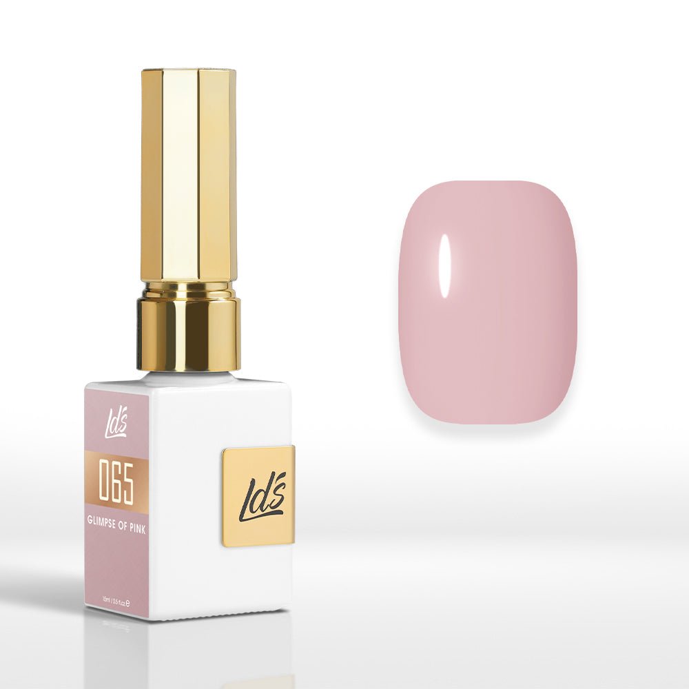 LDS Color Craze Gel Nail Polish - 065 Glimpse of Pink - 0.5oz - DTK Nail Supply