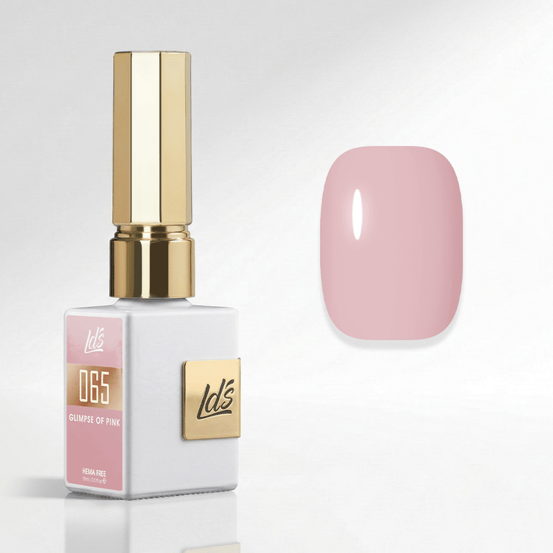 LDS Color Craze Gel Nail Polish - 065 Glimpse of Pink - 0.5oz - DTK Nail Supply