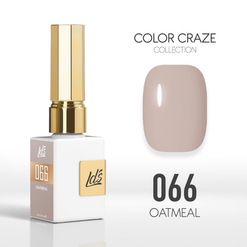 LDS Color Craze Gel Nail Polish - 066 Oatmeal - 0.5oz - DTK Nail Supply