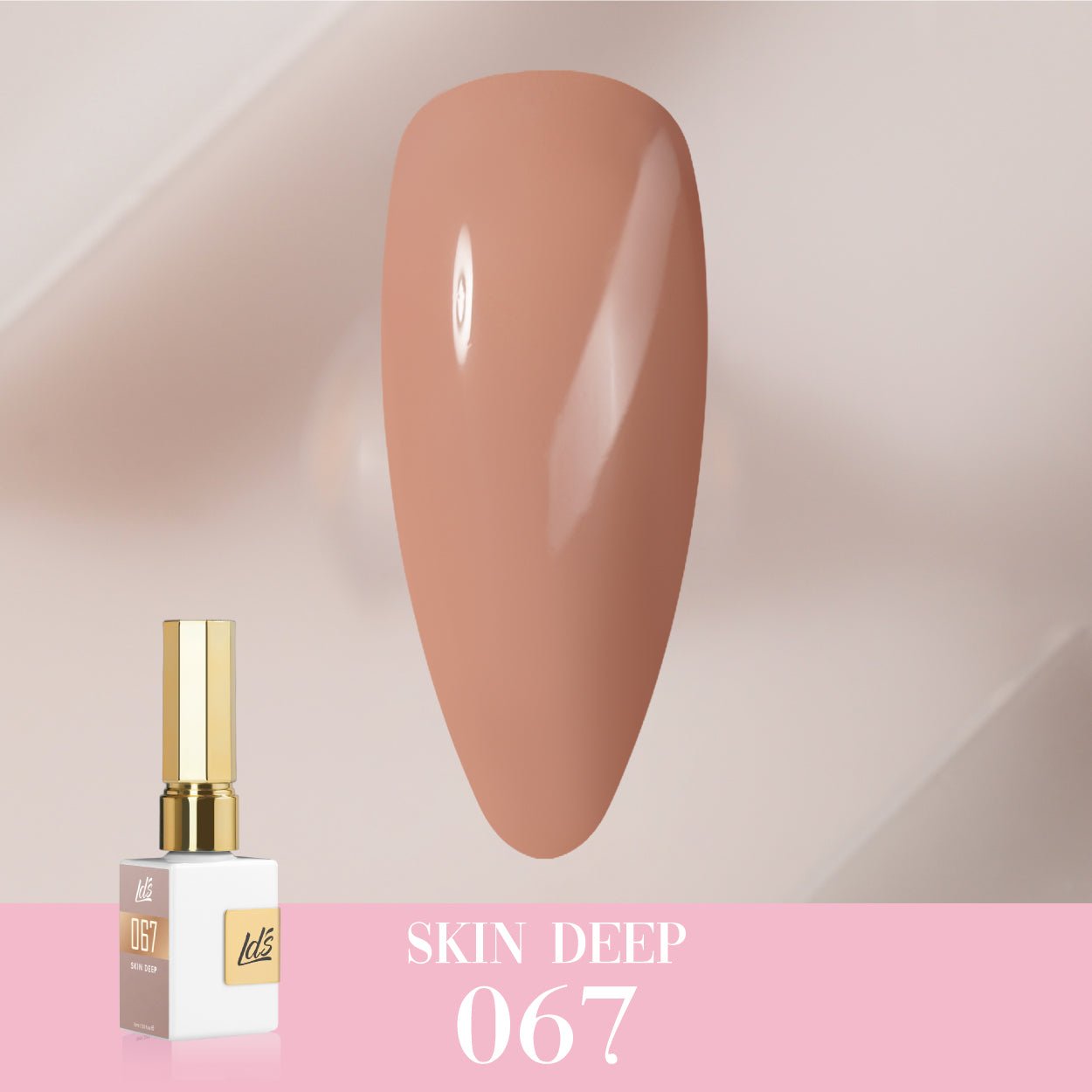 LDS Color Craze Gel Nail Polish - 067 Skin Deep - 0.5oz - DTK Nail Supply