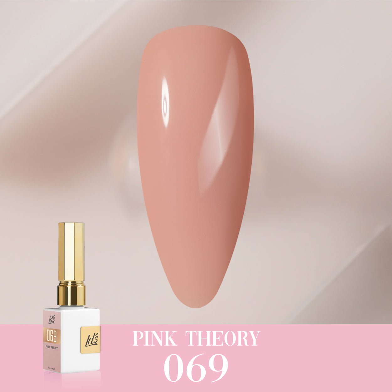 LDS Color Craze Gel Nail Polish - 069 Pink Theory - 0.5oz - DTK Nail Supply