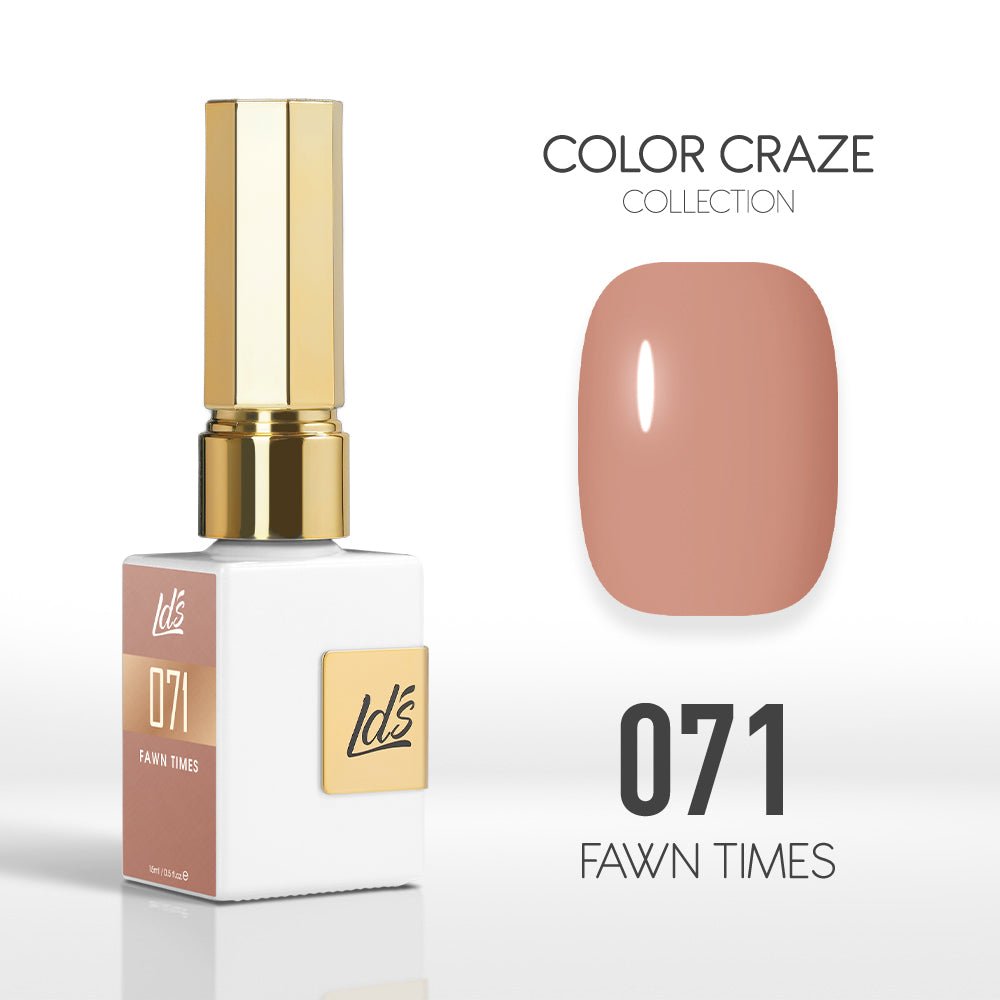 LDS Color Craze Gel Nail Polish - 071 Fawn Times - 0.5oz - DTK Nail Supply