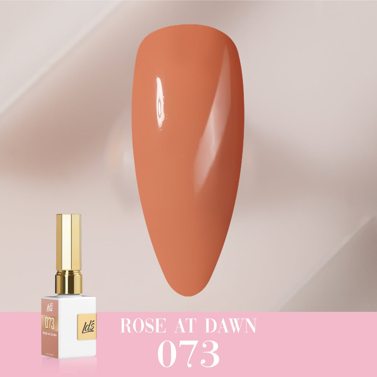 LDS Color Craze Gel Nail Polish - 073 Rose at Dawn - 0.5oz - DTK Nail Supply