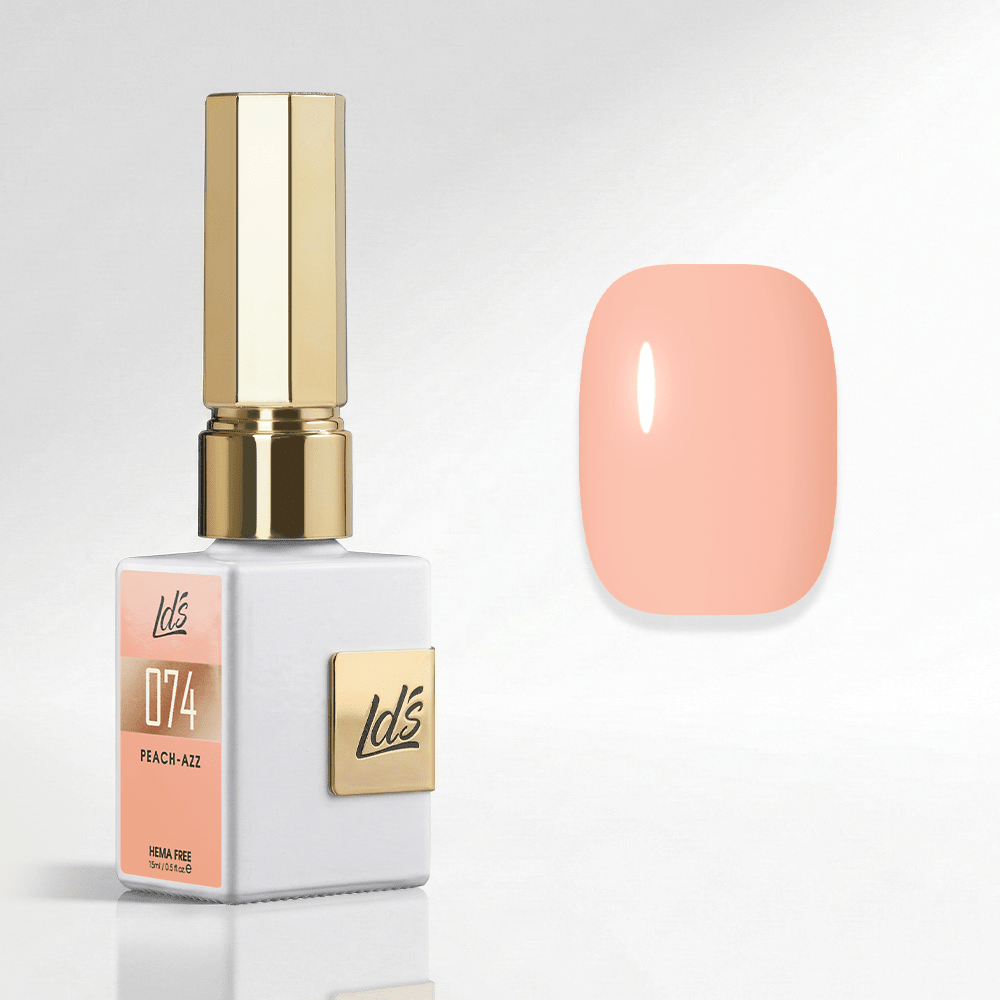 LDS Color Craze Gel Nail Polish - 074 Peach - azz - 0.5oz - DTK Nail Supply