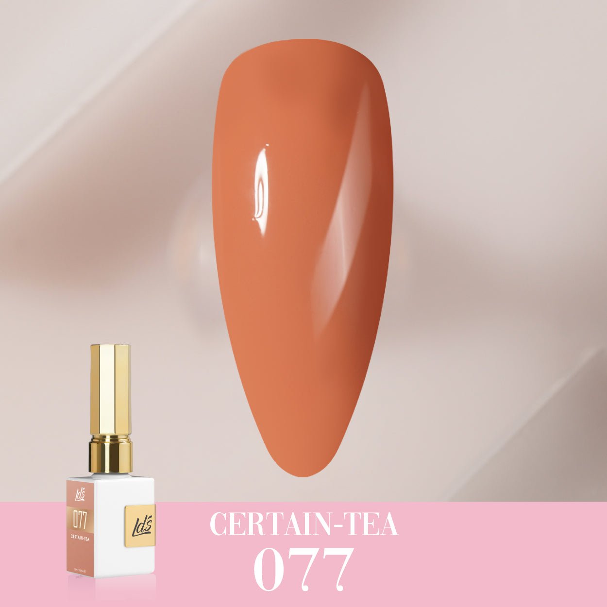 LDS Color Craze Gel Nail Polish - 077 Certain - tea - 0.5oz - DTK Nail Supply