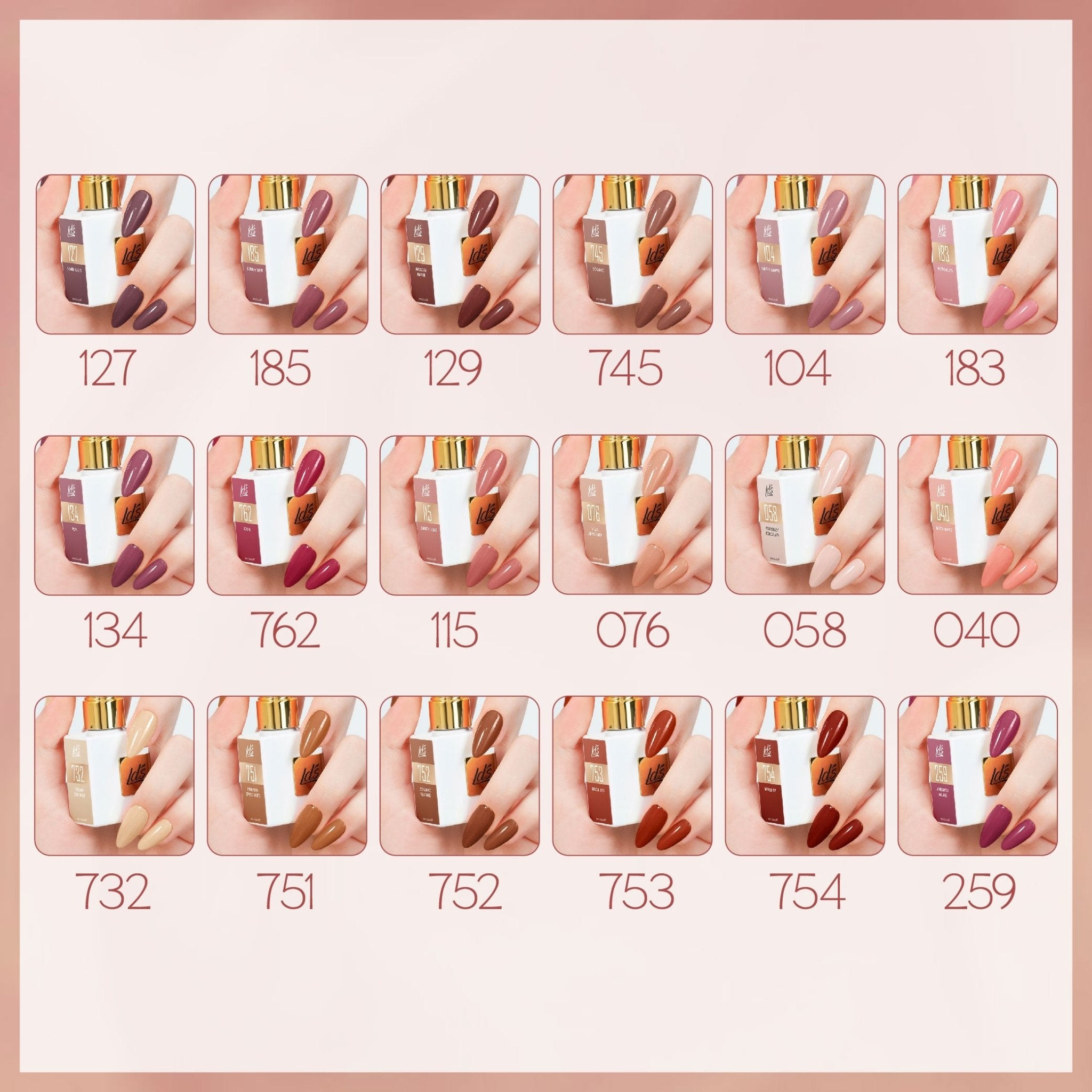 LDS Color Craze Gel Nail Polish - 079 Pink Toast - 0.5oz - DTK Nail Supply