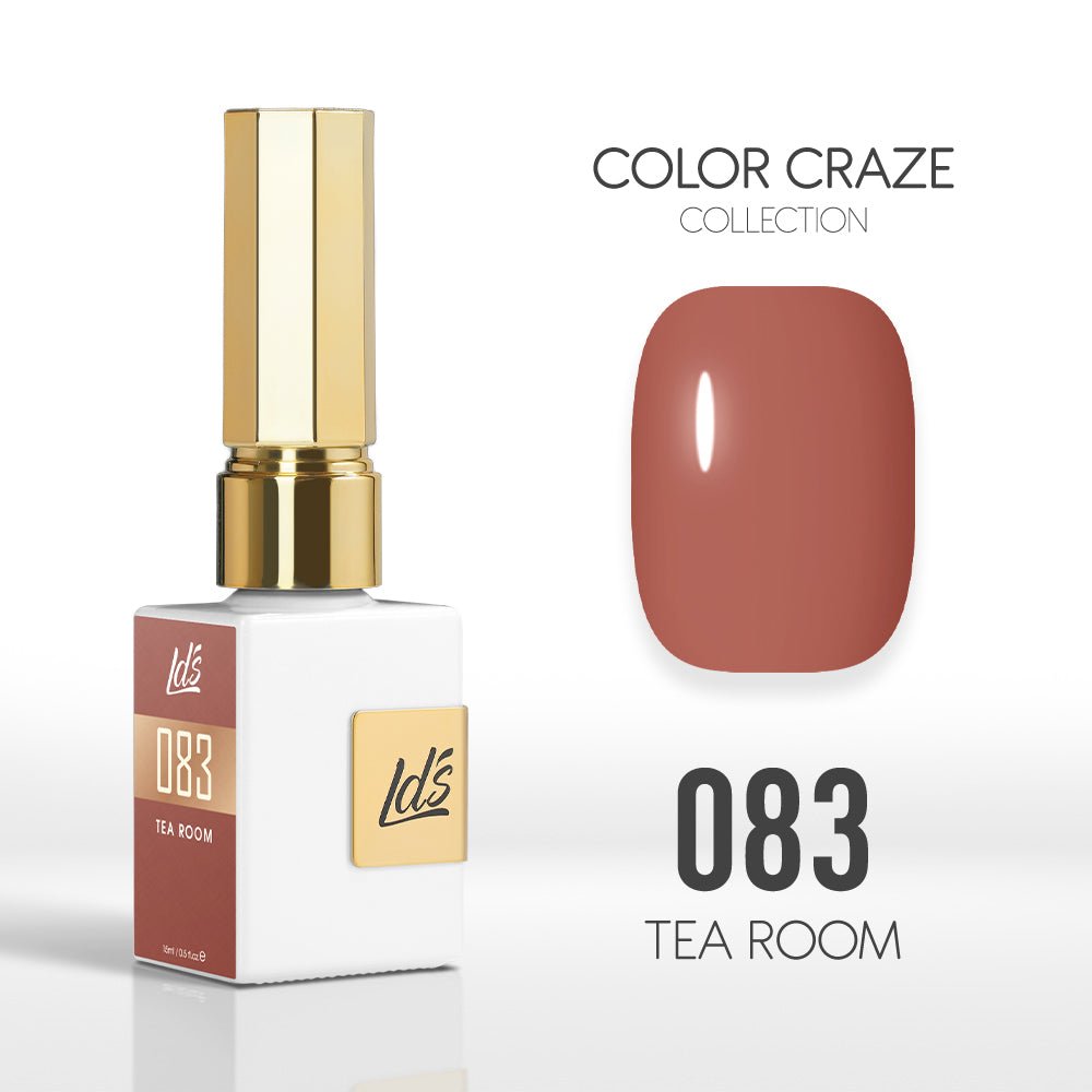 LDS Color Craze Gel Nail Polish - 083 Tea Room - 0.5oz - DTK Nail Supply