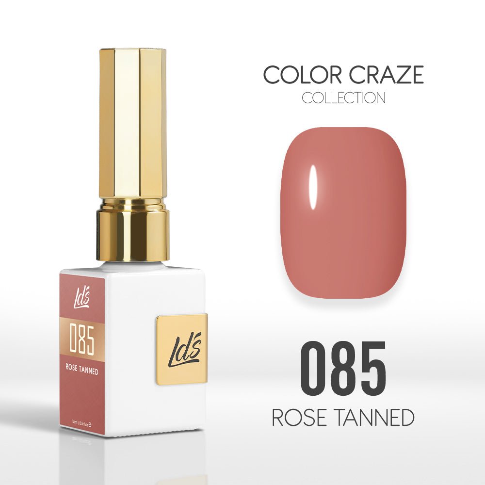 LDS Color Craze Gel Nail Polish - 085 Rose Tanned - 0.5oz - DTK Nail Supply