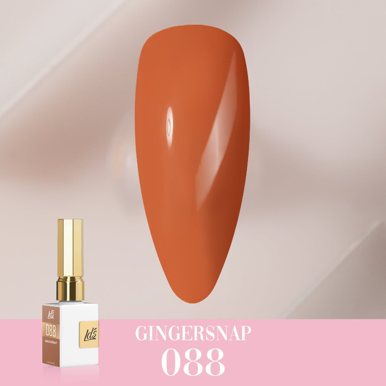 LDS Color Craze Gel Nail Polish - 088 Gingersnap - 0.5oz - DTK Nail Supply