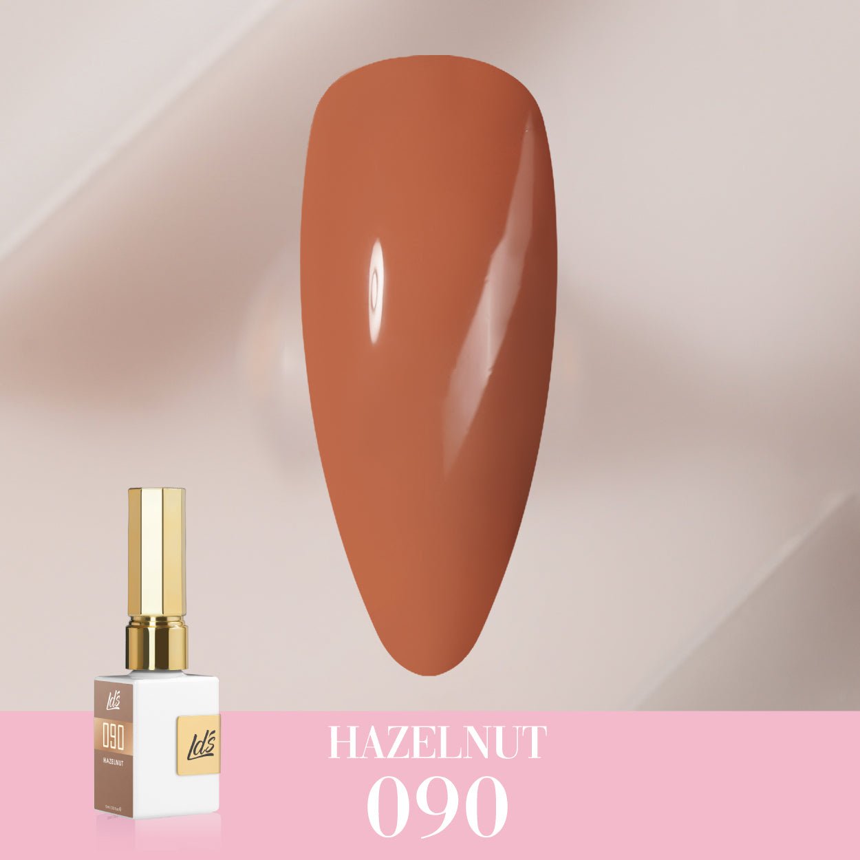 LDS Color Craze Gel Nail Polish - 090 Hazelnut - 0.5oz - DTK Nail Supply