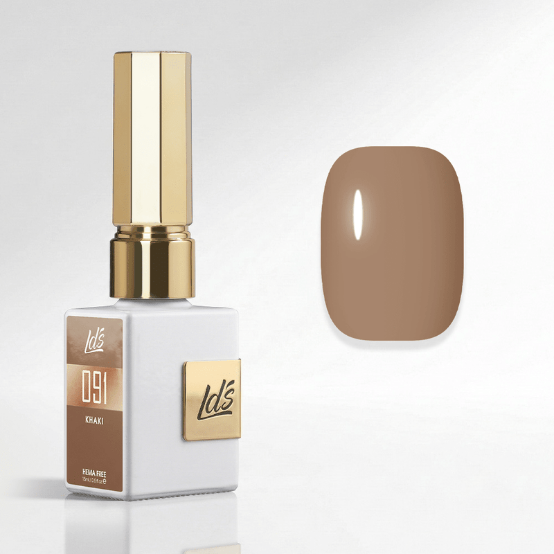 LDS Color Craze Gel Nail Polish - 091 Khaki - 0.5oz - DTK Nail Supply