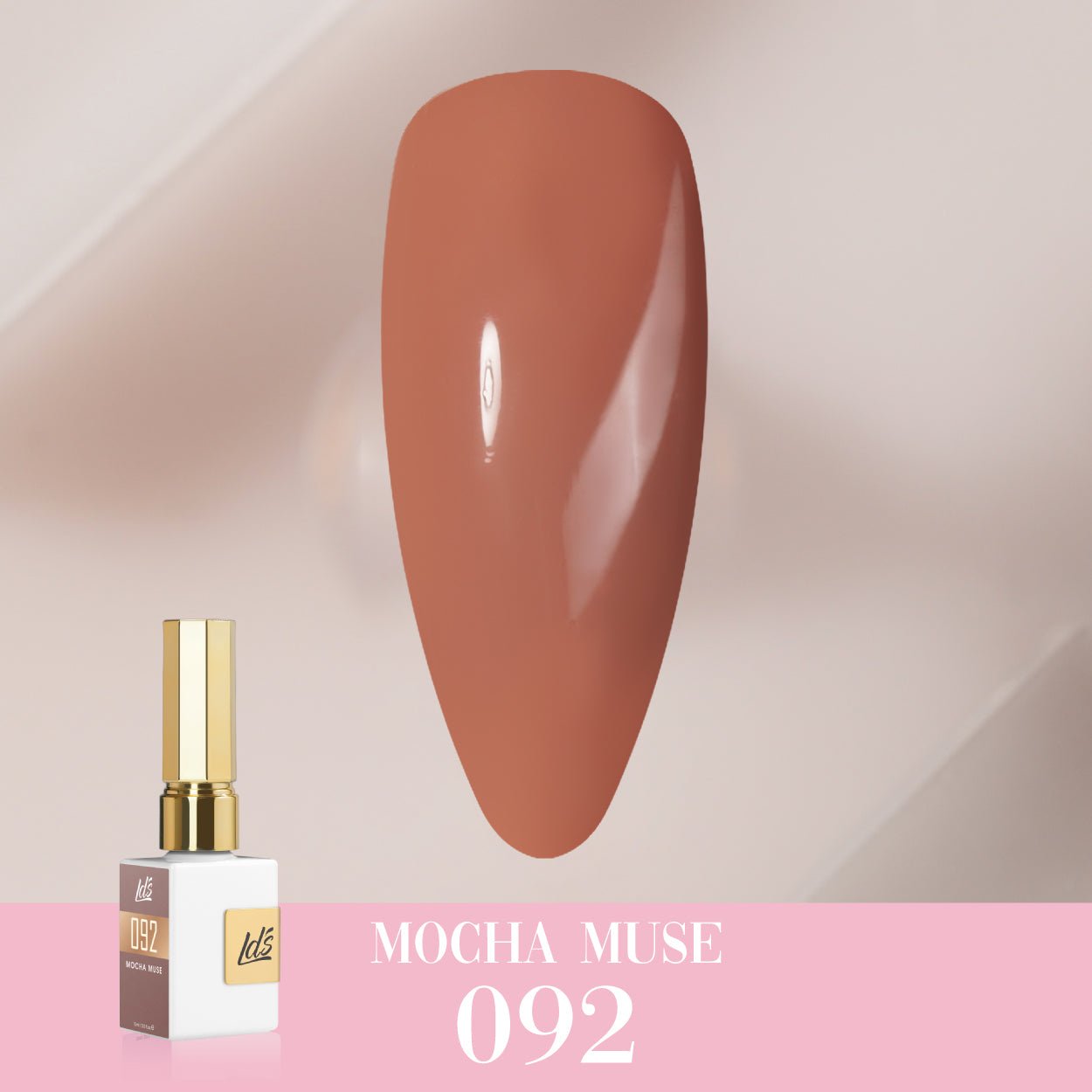 LDS Color Craze Gel Nail Polish - 092 Mocha Muse - 0.5oz - DTK Nail Supply