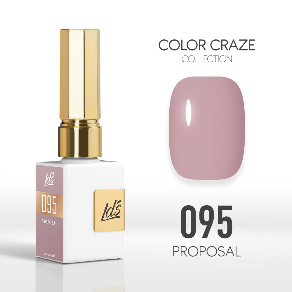 LDS Color Craze Gel Nail Polish - 095 Proposal - 0.5oz - DTK Nail Supply