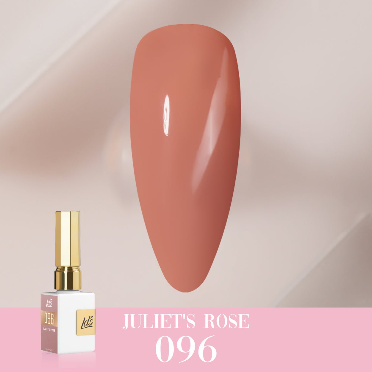 LDS Color Craze Gel Nail Polish - 096 Juliet's Rose - 0.5oz - DTK Nail Supply