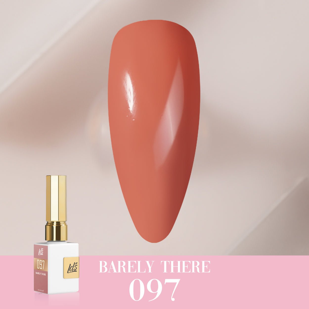 LDS Color Craze Gel Nail Polish - 097 Barely There - 0.5oz - DTK Nail Supply