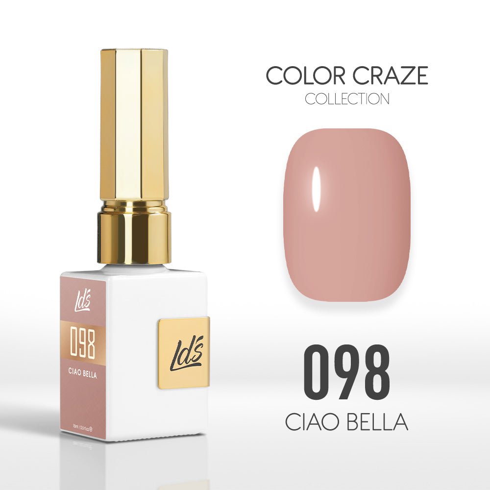 LDS Color Craze Gel Nail Polish - 098 Ciao Bella - 0.5oz - DTK Nail Supply