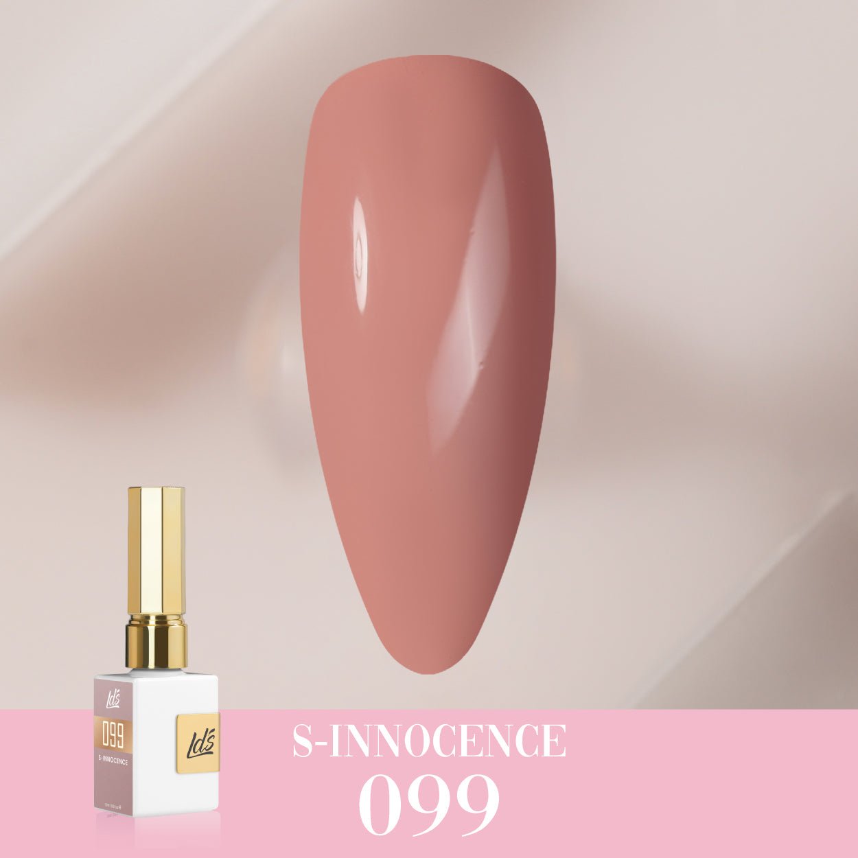 LDS Color Craze Gel Nail Polish - 099 S - Innocence - 0.5oz - DTK Nail Supply