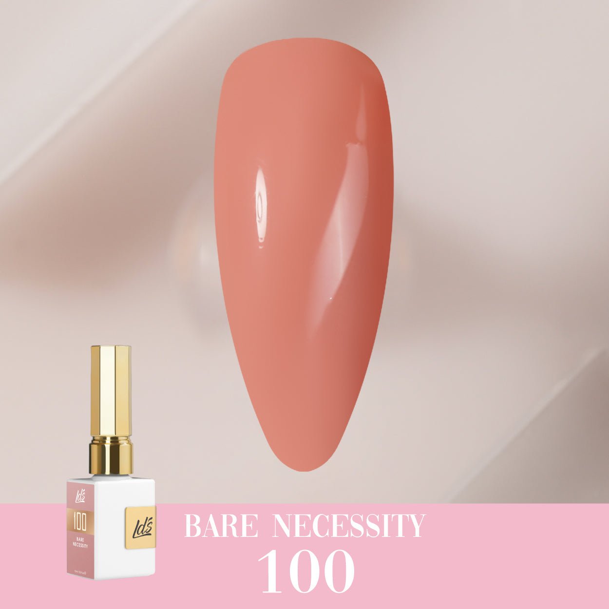 LDS Color Craze Gel Nail Polish - 100 Bare Necessity - 0.5oz - DTK Nail Supply