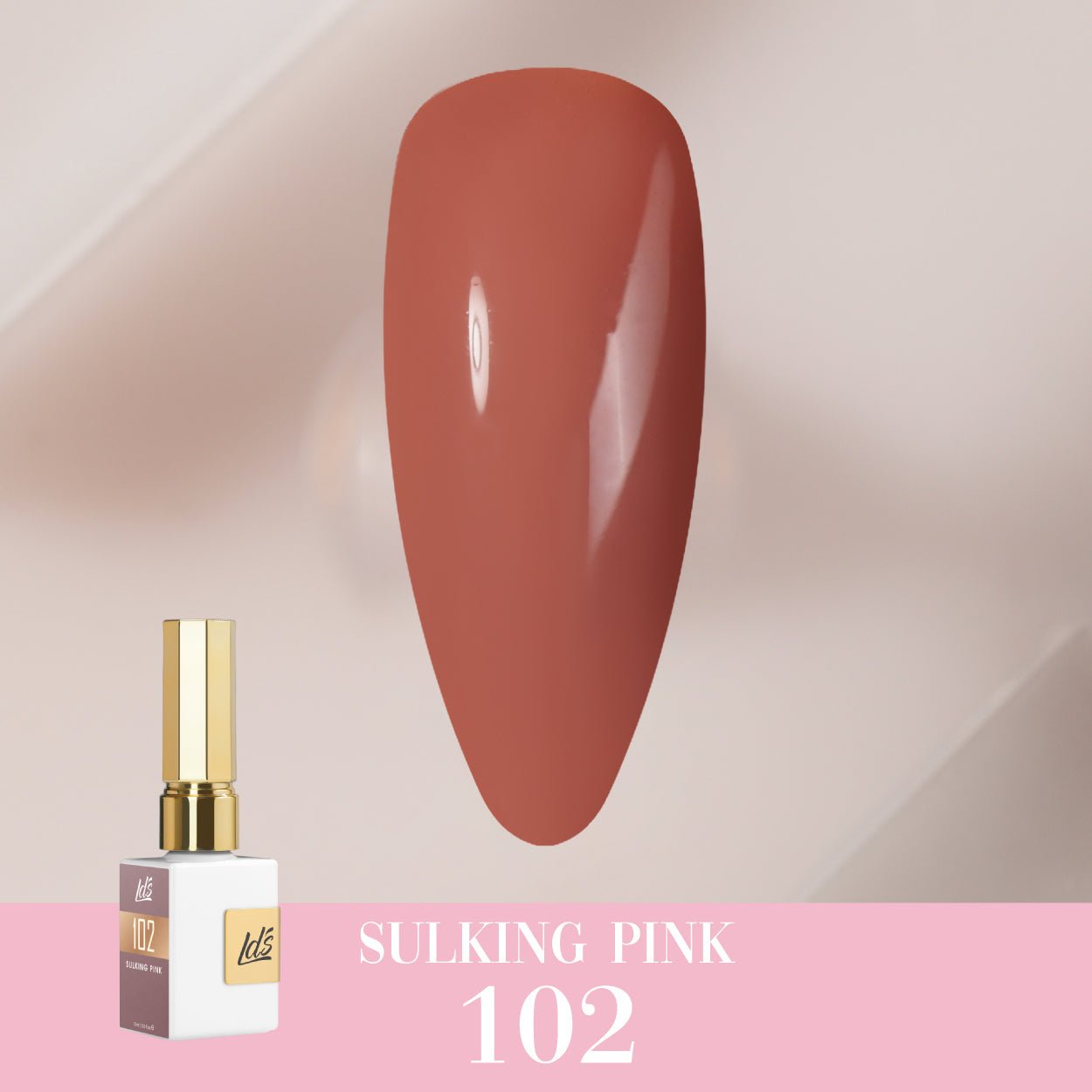 LDS Color Craze Gel Nail Polish - 102 Sulking Pink - 0.5oz - DTK Nail Supply