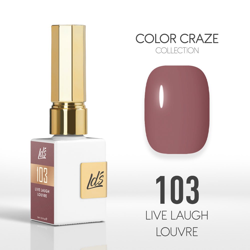 LDS Color Craze Gel Nail Polish - 103 Live Laugh Louvre - 0.5oz - DTK Nail Supply