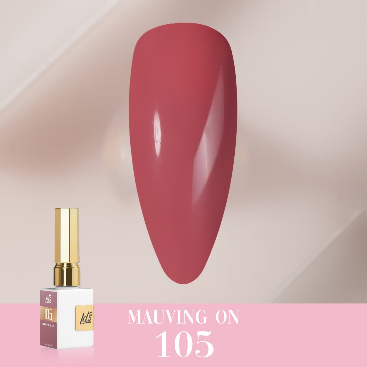 LDS Color Craze Gel Nail Polish - 105 Mauving On - 0.5oz - DTK Nail Supply