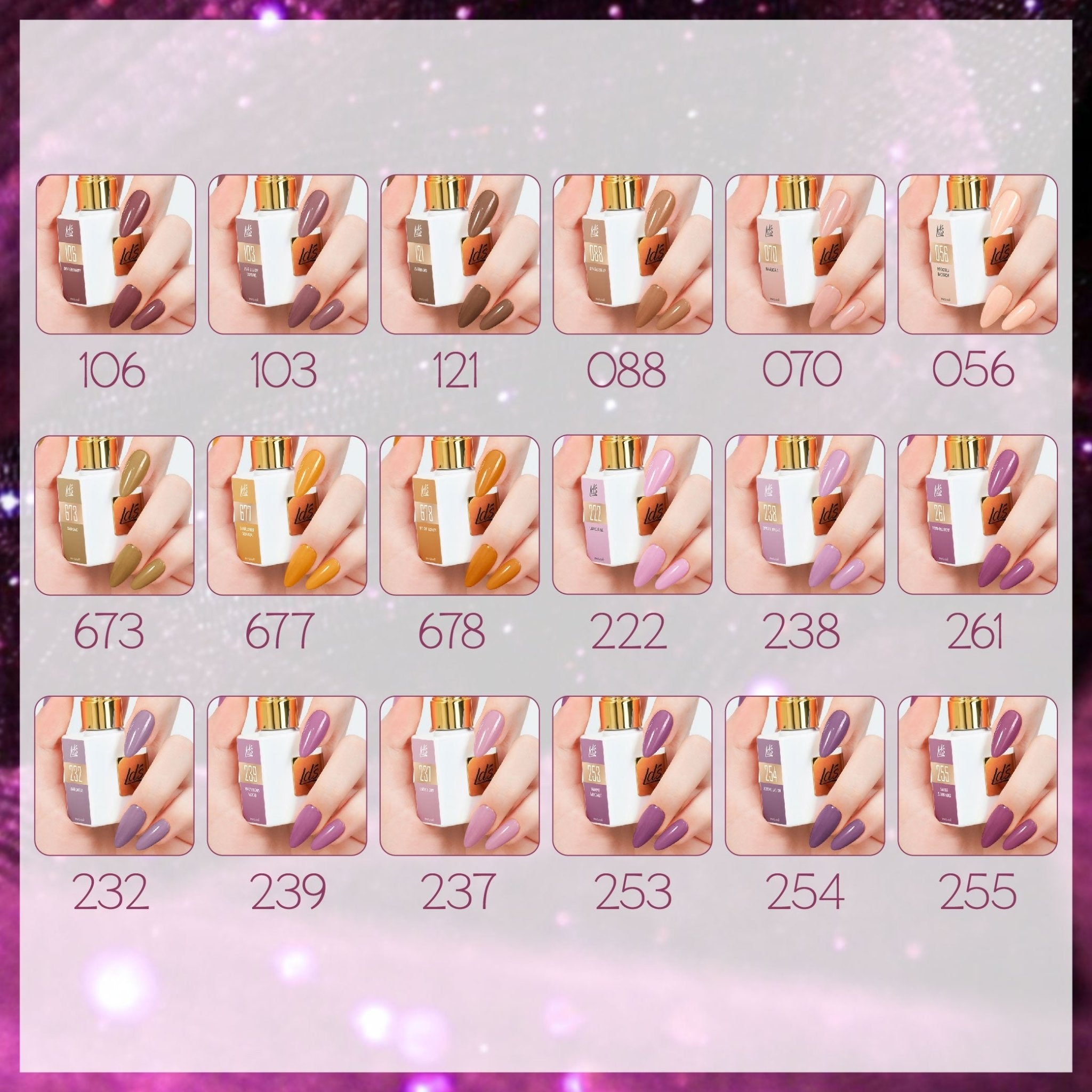 LDS Color Craze Gel Nail Polish - 106 Dinner Party - 0.5oz - DTK Nail Supply