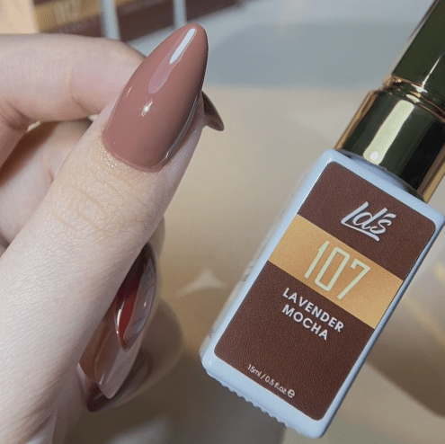 LDS Color Craze Gel Nail Polish - 107 Lavender Mocha - 0.5oz - DTK Nail Supply