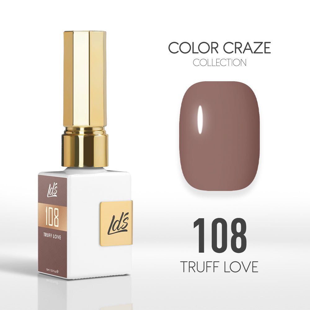 LDS Color Craze Gel Nail Polish - 108 Truff Love - 0.5oz - DTK Nail Supply