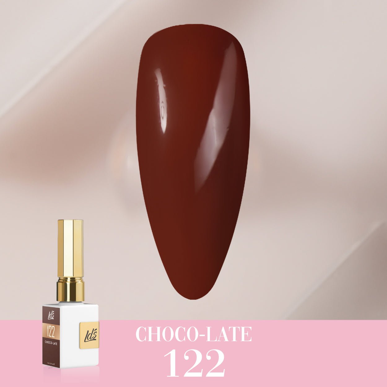 LDS Color Craze Gel Nail Polish - 122 Choco - Late - 0.5oz - DTK Nail Supply