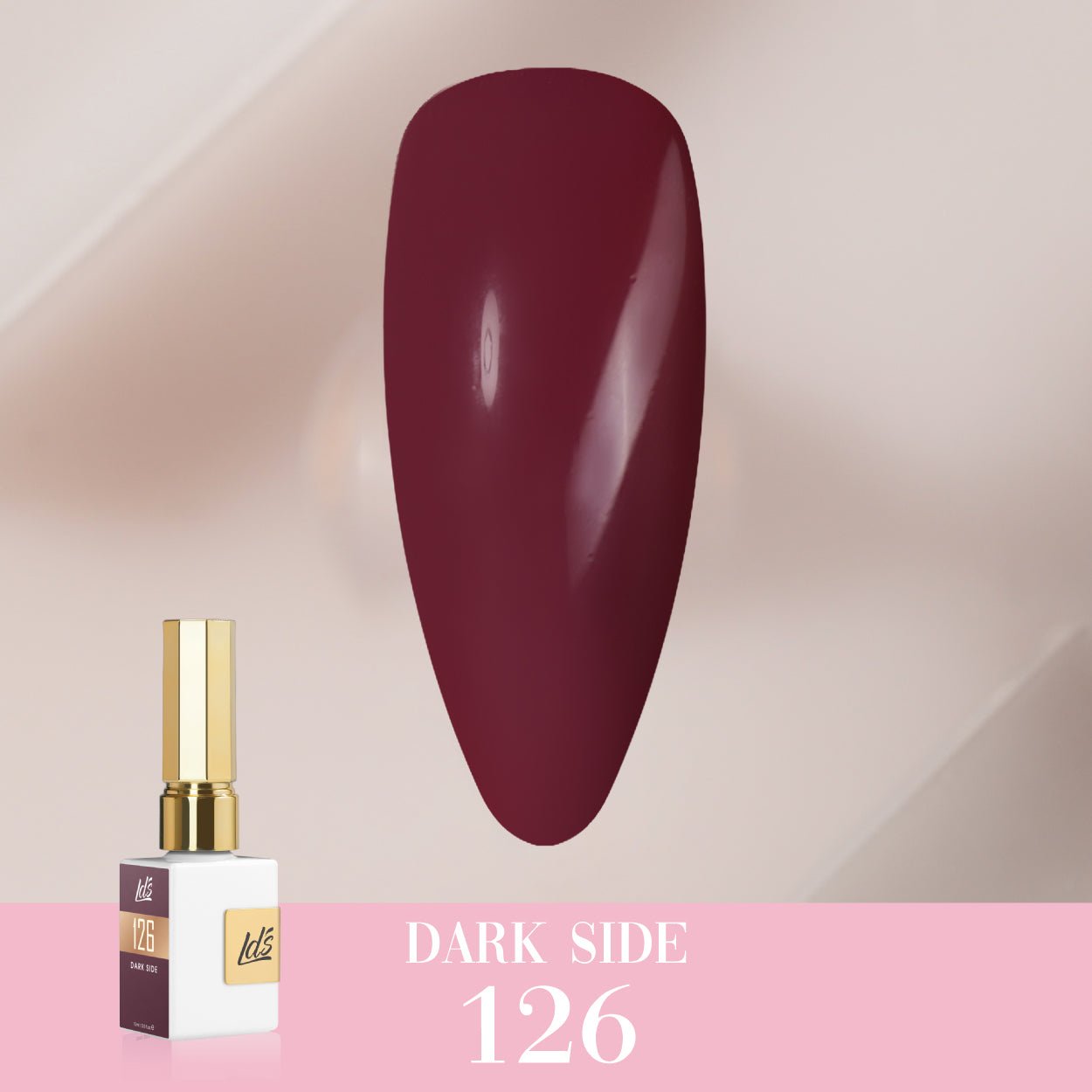 LDS Color Craze Gel Nail Polish - 126 Dark Side - 0.5oz - DTK Nail Supply