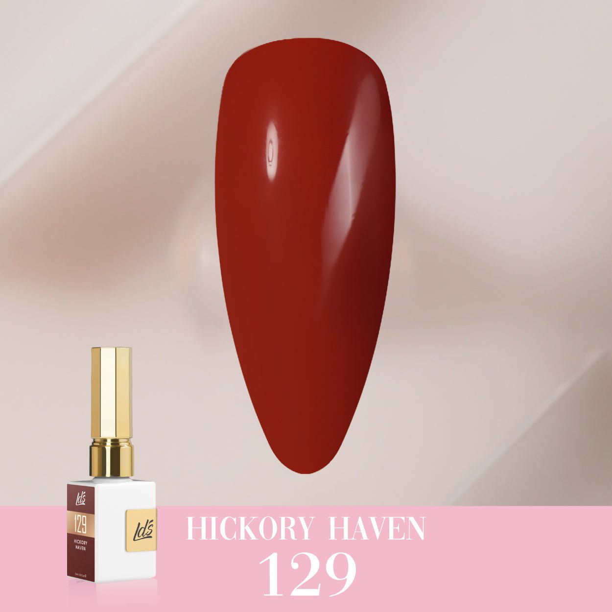 LDS Color Craze Gel Nail Polish - 129 Hickory Haven - 0.5oz - DTK Nail Supply