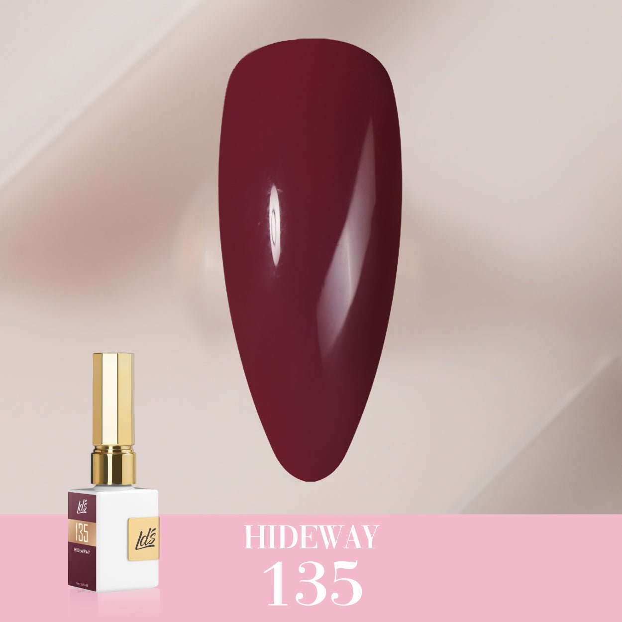 LDS Color Craze Gel Nail Polish - 135 Hideaway - 0.5oz - DTK Nail Supply