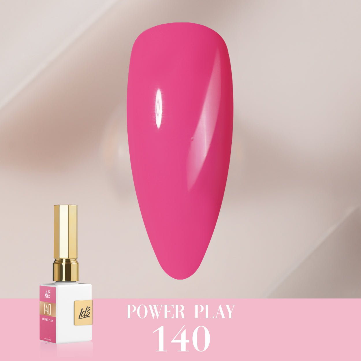 LDS Color Craze Gel Nail Polish - 140 Power Play - 0.5oz - DTK Nail Supply