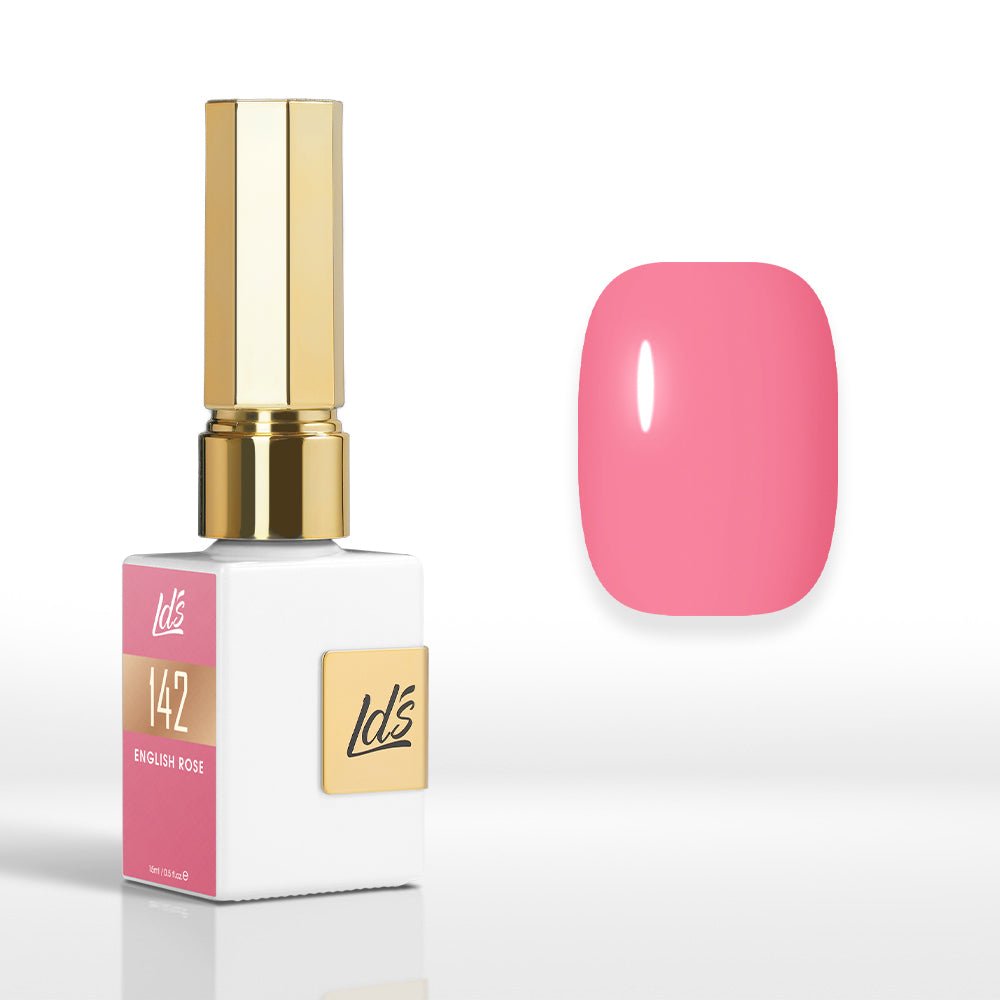 LDS Color Craze Gel Nail Polish - 142 English Rose - 0.5oz - DTK Nail Supply
