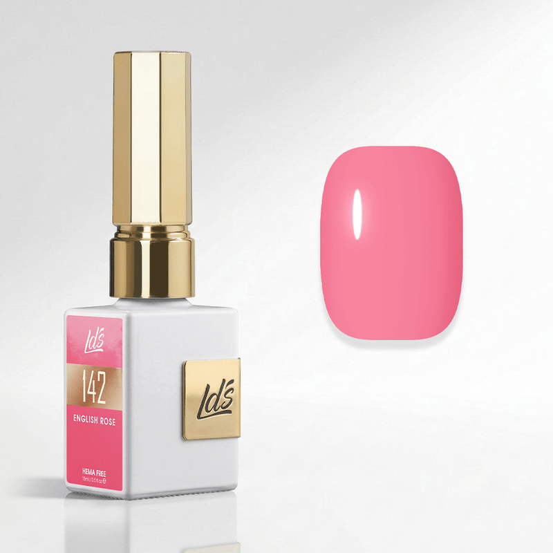 LDS Color Craze Gel Nail Polish - 142 English Rose - 0.5oz - DTK Nail Supply