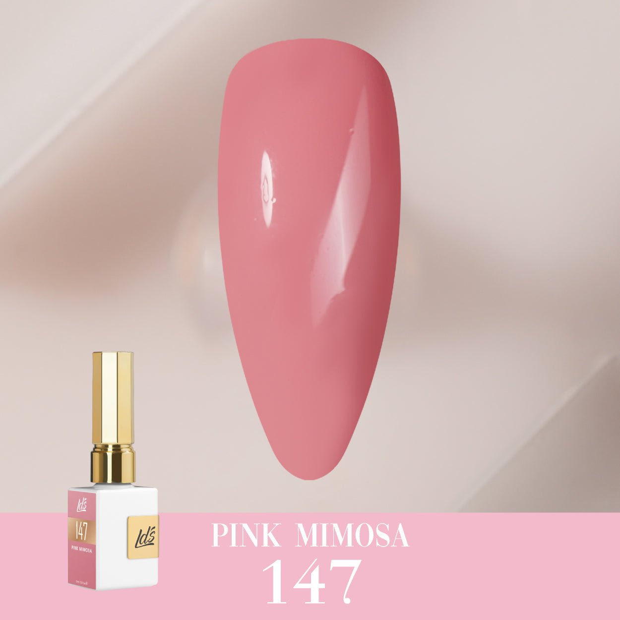LDS Color Craze Gel Nail Polish - 147 Pink Mimosa - 0.5oz - DTK Nail Supply