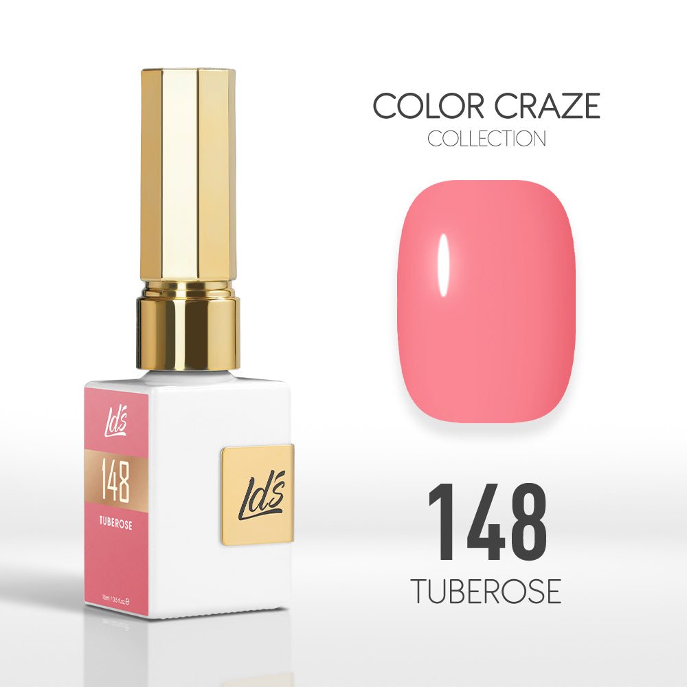 LDS Color Craze Gel Nail Polish - 148 Tuberose - 0.5oz - DTK Nail Supply