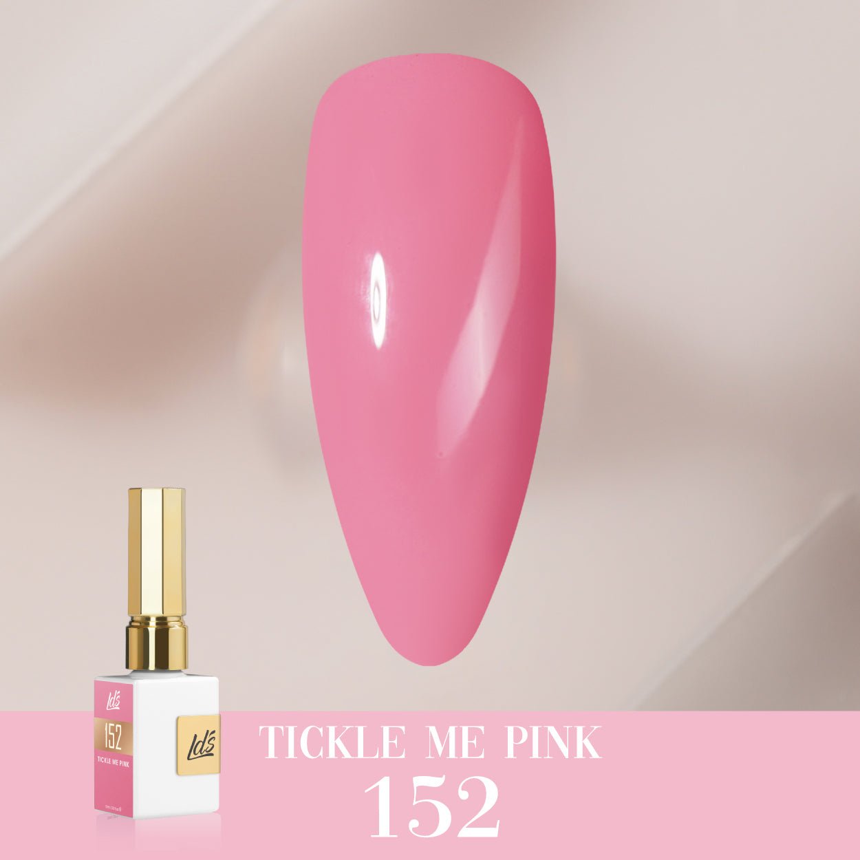 LDS Color Craze Gel Nail Polish - 152 Tickle Me Pink - 0.5oz - DTK Nail Supply