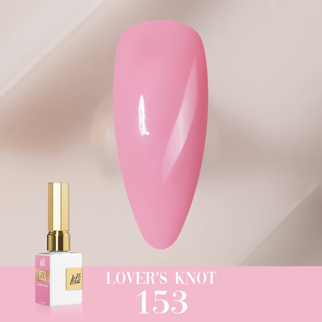 LDS Color Craze Gel Nail Polish - 153 Lover's Knot - 0.5oz - DTK Nail Supply