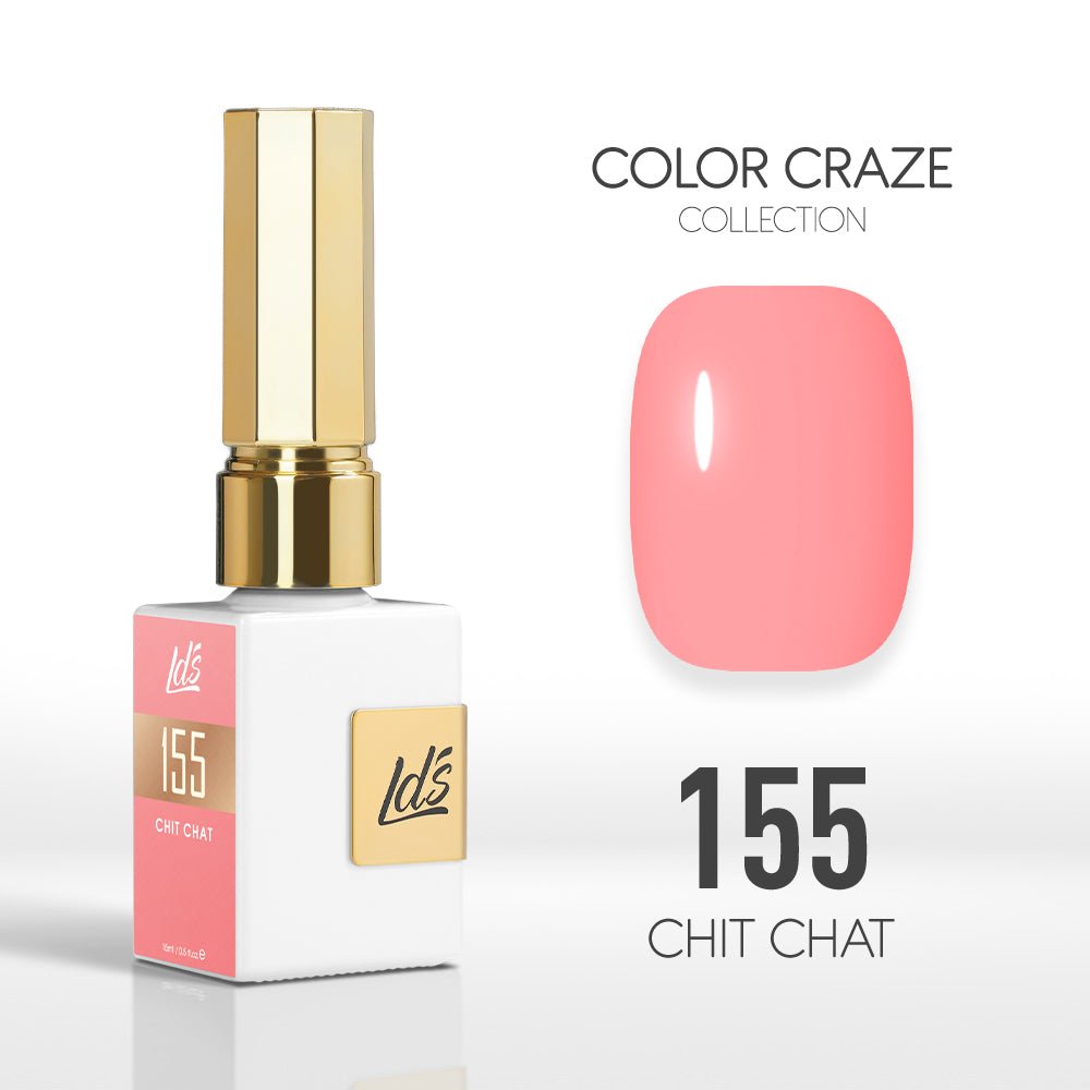 LDS Color Craze Gel Nail Polish - 155 Chit Chat - 0.5oz - DTK Nail Supply