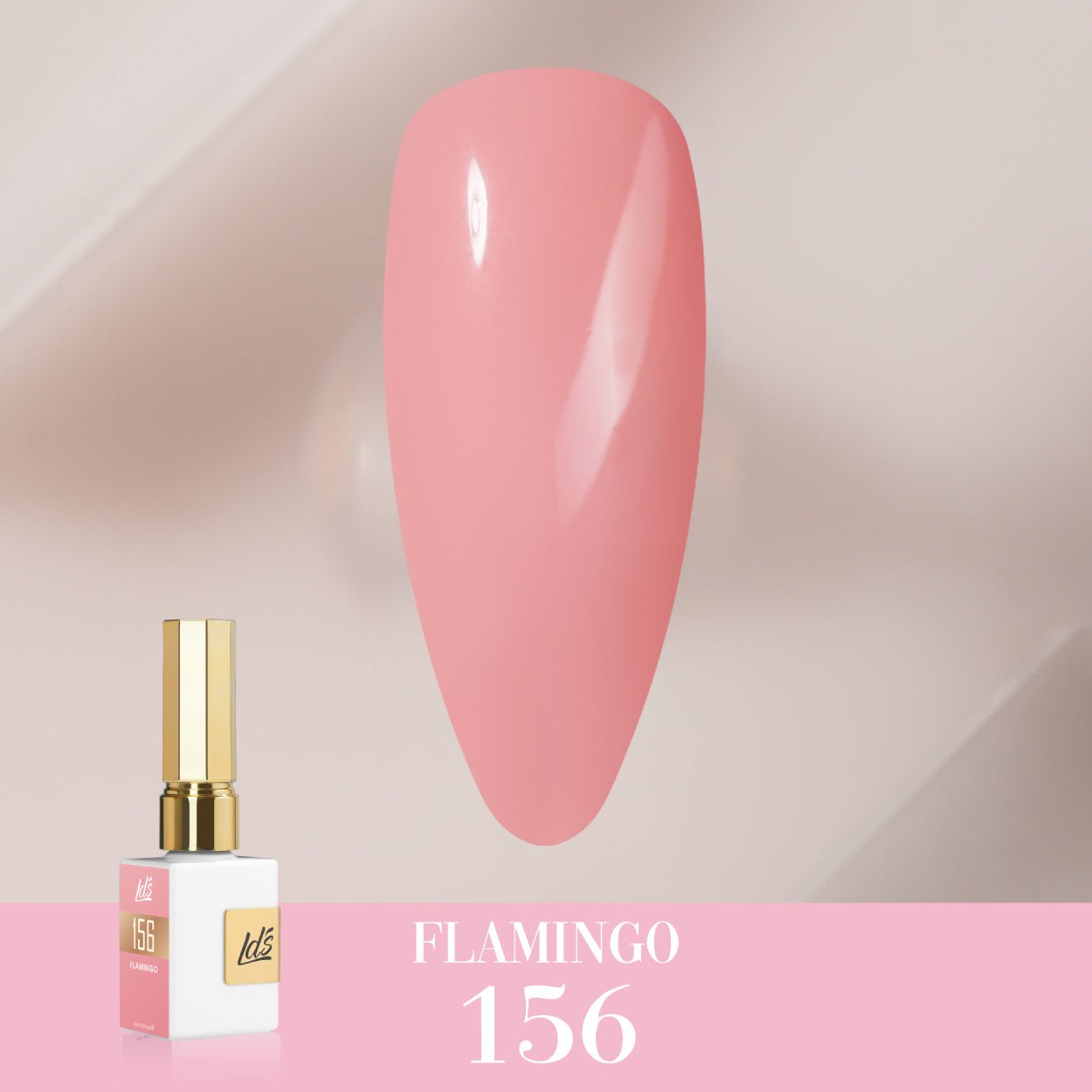 LDS Color Craze Gel Nail Polish - 156 Flamingo - 0.5oz - DTK Nail Supply