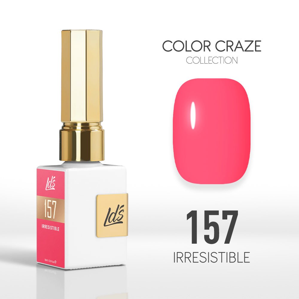 LDS Color Craze Gel Nail Polish - 157 Irresistible - 0.5oz - DTK Nail Supply
