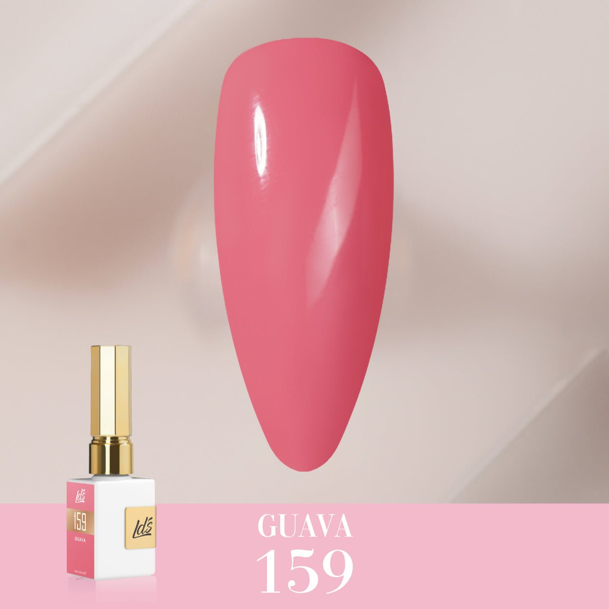 LDS Color Craze Gel Nail Polish - 159 Guava - 0.5oz - DTK Nail Supply