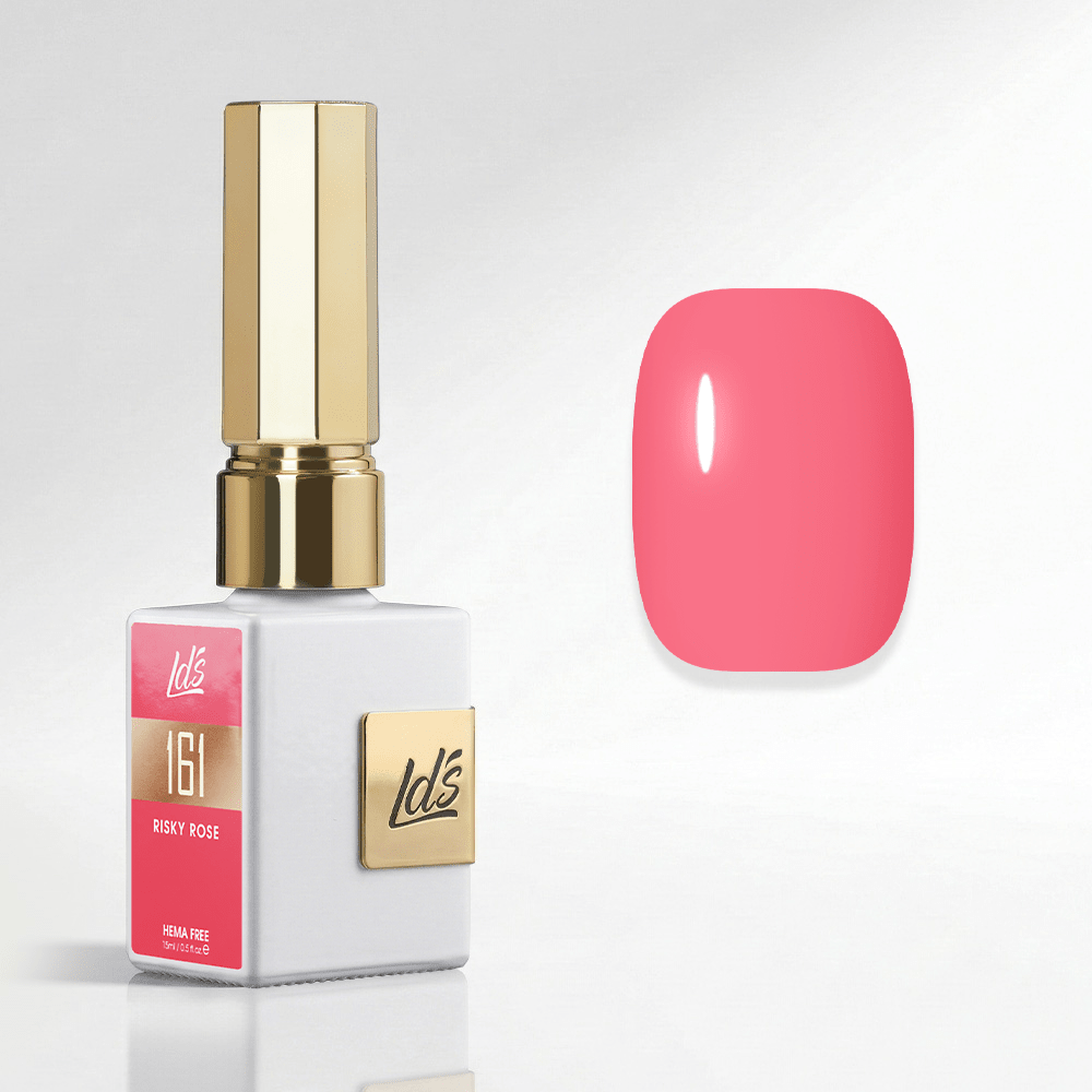 LDS Color Craze Gel Nail Polish - 161 Risky Rose - 0.5oz - DTK Nail Supply